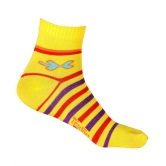 Texlon - Multicolor Cotton Women's Ankle Length Socks ( Pack of 4 )