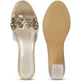 Saheb - Gold Womens Slip On Heels - None