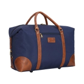 Leather World Blue Solid M Duffle Travel Bag - M