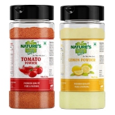 Natures Gift Tomato Powder & Lemon Powder - 100 gm Each / 3.5 Oz Spice Jar - Spray-Dried | Ready to Use Powder 200 gm Pack of 2