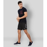 RANBOLT Black Polyester Lycra Running Shorts - None