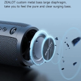 ZEALOT S51Pro 40W Bluetooth Speaker IPX5 Waterproof 3D Stereo Bass Portable Speaker with Lanyard