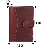 Tough - Leather Card Holder ( Pack of 1 ) - Maroon