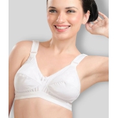 Madam - White Cotton Non - Padded Womens Minimizer Bra ( Pack of 1 ) - 46B