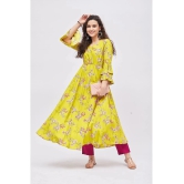 Tissu - Green Rayon Womens Anarkali Kurti ( Pack of 1 ) - None