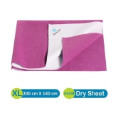 Quick Dry Baby Changing waterproof Bed Protector ORCHID Double Bed Cover Rubber Sheet - XL - 240 cm upwards