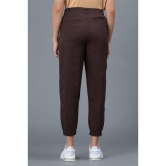 Mode by RedTape Cotton Joggers for Women | Brown Comfortable Joggers for Women