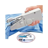 SACHIN SALES 1PC White Color Rectangle Hand-held Portable Multi-functional Electric Mini Sewing Machine