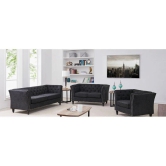 Fresco Living Room Sofa Set-Brown / 1 Seater