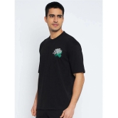 Wild West Cotton Blend Regular Fit Printed Half Sleeves Mens T-Shirt - Black ( Pack of 1 ) - None