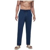 XYXX Blue Cotton Tencel Blend Plain Trackpants Single - M