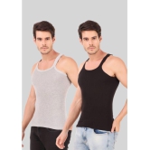 Hap Kings - Multi Cotton Mens Vest ( Pack of 2 ) - None