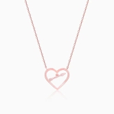 Rose Gold Heartstrings Necklace