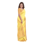 Handwoven Silk Saree with Tassel - Yellow