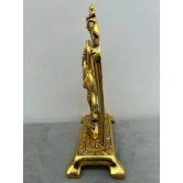 Aarna Creations Hand Crafted Metal Radha Krishna Murti| Radha Krishna| Antique Golden Radha Krishna Idol