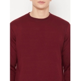 UBX Cotton Blend Round Neck Mens Sweatshirt - Maroon ( Pack of 1 ) - None