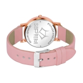 Septem Pink Leather Analog Womens Watch