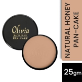 Buy 1 Get 1 Free! Olivia Waterproof Natural Honey Makeup Cream Concealer Pan Cake -25g, Shade No.24