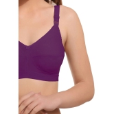 Elina Purple Cotton Non Padded Womens Minimizer Bra ( Pack of 1 ) - None