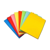 Eclet A3 50 pcs Color Sheets (5 Colours x 10 Sheets Each) Double-Sided Multicolor Fluorescent Neon Craft 120 GSM Pastel Sheet for Greeting Cards, Art & Craft