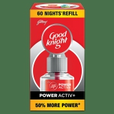 Good Knight Power Activ+ Liquid Vapourizer, Mosquito Repellent 60 Nights, 45Ml Jumbo Refill