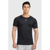 Fuaark Black Polyester Slim Fit Mens Sports T-Shirt ( Pack of 1 ) - None