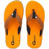 GBest - Orange Men's Thong Flip Flop - None