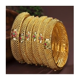 Sukkhi Divine Resplendent Gold Plated Bangle For Women (Set of 6) - None