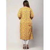 Swasti - Yellow Cotton Womens Straight Kurti ( Pack of 1 ) - None