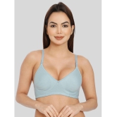 ILRASO - Blue Cotton Non Padded Women's T-Shirt Bra ( Pack of 1 ) - None