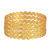 VIVASTRI Gold Bangle Set ( Pack of 1 ) - None