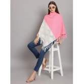 eWools.in Woollen Round Neck Women's Ponchos & Capes - Pink ( ) - None