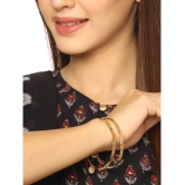 Jewar Mandi - Gold Bangle Set ( Pack of 1 ) - None