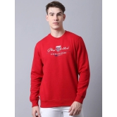 Rodamo Men Red Printed Sweatshirt