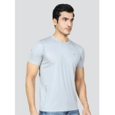 Supersquad Polyester Regular Fit Solid Half Sleeves Mens T-Shirt - Light Grey ( Pack of 1 ) - None