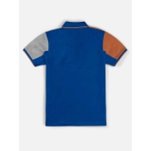 Polo Collar Neck Half Sleeve Cut & Sew Printed T-shirt for Boys