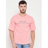 AUSTIZ - Peach Cotton Blend Regular Fit Mens T-Shirt ( Pack of 1 ) - None