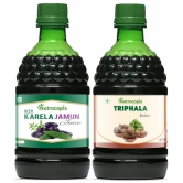 NUTROCOPIA Neem Karela Jamun & Triphala Juice For Diabetic Care Pack of 2 of 400 ML(800 ML)