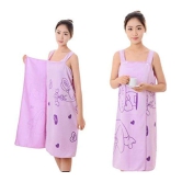 Akhil's - Purple Free Size Bathrobe ( Pack of 1 )