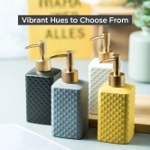 Kuber Industries Liquid Soap Dispenser, Pack of 4, 350ml each, Yellow, 12 Piece Set, ZX021YW-Kuber Industries Liquid Soap Dispenser, 12 Piece Pack of 4, 350 ml, Yellow, ZX021YW