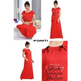 FOMTI Red Cotton Womens Nightwear Nighty & Night Gowns ( Pack of 1 ) - None