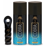 ST.JOHN Cobra Deo Cool 150ml*2 & Perfume 15ml Deodorant Spray & Perfume for Men (315ml) - Pack of 3