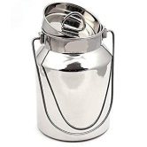 Dynore - Steel Silver Milk Container ( Set of 1 - 1000 ) - Silver