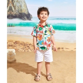 Venutaloza Toddler Boys Floral Graphic Shirt For Boy.-6 Month to 12 Month