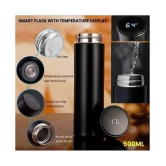 Felicia Products Smart Thermal Flask Steel Flask - 500 ml - Black