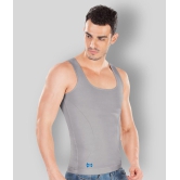 Dermawear - Light Grey Cotton Blend Men's Vest  ( Pack of 1 ) - M