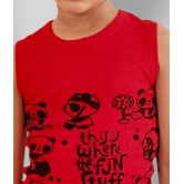 HAP Boys Multicolor Printed Vest | Tank top |Sleeveless Tshirt - Pack of 3  /Any Colour - None