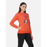 CHOZI Fleece Women''s Non Hooded Sweatshirt ( Orange ) - None