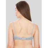 ILRASO Pack of 1 Cotton Non Padded Womens T-Shirt Bra ( Light Grey ) - None