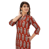 JAIPURETHNICWEAVES Women's Cotton Cambric Printed Straight Kurta